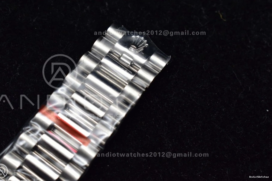 On 904L V Iced 40 Blue A3255 SS GMF Roman 715 President Sporty Steel Bracelet Markers Dial DayDate 1109